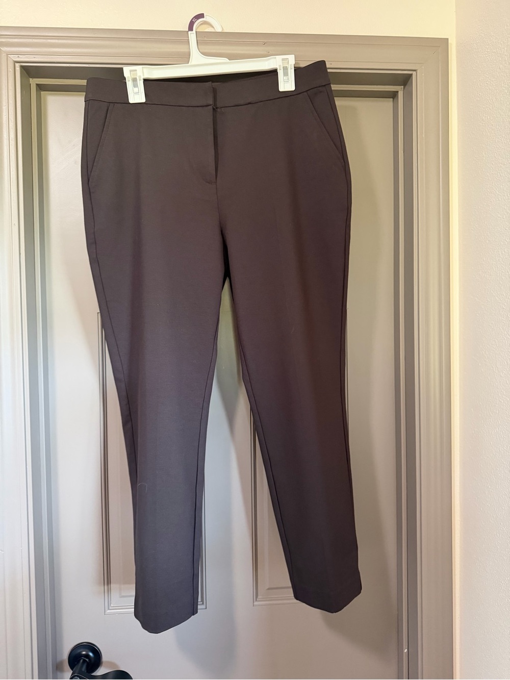 Banana Republic Brown Ankle Ponte Pants Slacks Size 12